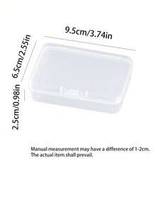 2pcs/4pcs/6pcs Small Transparent PP Storage Boxes - Multi-Functional Portable Sticker And Jewelry Storage Accessory Boxes, PP Plastic Rectangular Semi-Transparent Packaging Boxes Small Parts Boxes White Storage Boxes With Lids, Rectangular PP Plastic Boxes Rectangular Storage Boxes Transparent Storage Parts Boxes Small Product Packaging Boxes, Home School Office Desktop Storage Organizer Accessories - Transparent - View 6