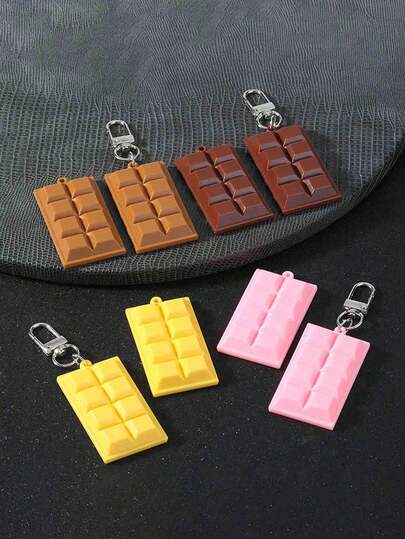 Chocolate Keychain, Party Favor, Classroom Prize, Gift Bag Filler, Car Bag Charm, Chocolate Keychain Decoration, Birthday And Mother's Day Gift, Treasure Box Prize, Party Decoration, Outdoor Decoration, Home Decor, Back To School Season, Women's Gift, Men's Gift, Mother's Gift, Father's Gift