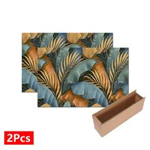 1件裝 植物圖案印花吸水墊，咖啡機吸水墊、碗盤瀝水墊、水槽排水墊、杯子吸水墊，廚房用品、浴室用品，廚房檯面裝飾 - 彩色 - 查看 13