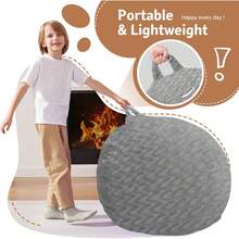 2-Leg Bean Bag Chair, Giant Bean Bag Chairs For Adults, Large Bean Bag Chairs With Memory Foam Filling, Large Bean Bag Chairs With Plush Cover - Gray - 粉色 - 查看 11
