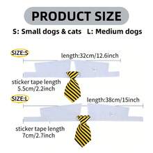 Pet Stylish Plaid Tie, Adjustable Size, Easy-To-Wear Adhesive Design, Decorative Accessory For Cats And Dogs, Perfect For Outings, Photoshoots And Dress-Up, Pet Ornament - Pink - View 10