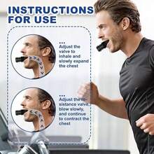 XISIYUJZ Portable Breath Trainer, Adjustable Resistance Breath Trainer, Made Of High-Quality Silicone, Can Improve Breathing Ability And Endurance, Easy To Clean And Use - Multicolor - View 3