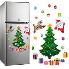 1pc Christmas Tree Snowman Magnetic Sticker, Christmas Fridge Magnet, Cabinet Door Decor Sticker, Christmas Tree Magnetic Sticker Santa Claus Magnetic Sticker, Holiday Decoration Magnetic Sticker, Magnetic Garage Door Sticker Holiday Party Car Magnetic Fridge Decoration Magnetic Sticker Waterproof, Holiday Decoration Party Atmosphere - View 16