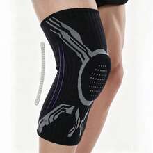 Adjustable Knob Knee Compression Sleeve, Non-Slip Sports Knee Support For Fitness, Basketball And Outdoor Activities - Multicolor - View 2
