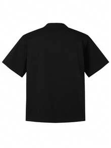 Tiny Spark Dark Streetwear Black Tee Shirt Vintage Graffiti Graphic Rock Style - Black - View 3