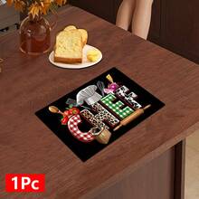 1pc Home Decor Chef Pattern Printed Dish Drying Mat, Coffee Machine Absorbent Mat, Sink Drainage Mat, Cup Absorbent Mat, Kitchen Supplies, Bathroom Supplies, Kitchen Countertop Decor - Multicolor - View 16