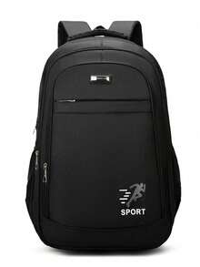 1pc Oxford Cloth Sports Backpack, Large Capacity Fits Laptop And Daily Essentials, Suitable For School, Work And Outdoor Travel, Unisex Essential - Multicolor - View 5