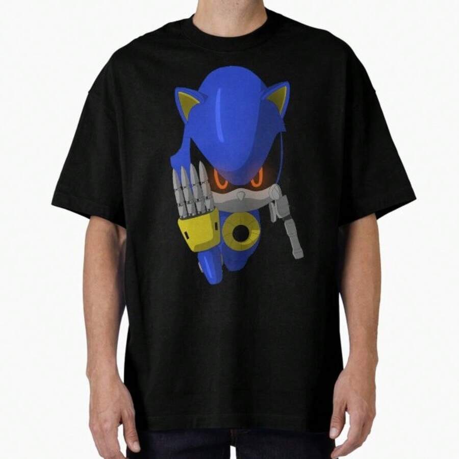 Metal  Emerges, Camisetas con Estampados, Ropa Casual Cómoda para Exteriores, Lavable a Máquina - Negro - Ver 1