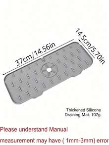 Silicone Faucet Drip Tray, Thickened Foldable Splash Guard For Kitchen Sink And Bathroom Vanity, Waterproof Leak-Proof Sink Drain Mat, Super Soft - Draining Mat - View 5