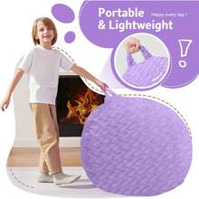 2-Leg Bean Bag Chair, Giant Bean Bag Chairs For Adults, Large Bean Bag Chairs With Memory Foam Filling, Large Bean Bag Chairs With Plush Cover - Gray - 紫色 - 查看 4
