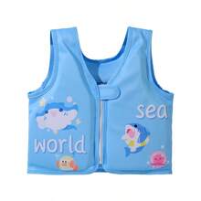 1pc Kids Pool Beach Water Swimming Non-Inflatable Lightweight Breathable Buoyancy Vest Jacket, Suitable For 15-55 Lbs Boys And Gi, First Day Of School - Multicolor - View 16