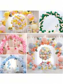 100/50/20/10pcs New Latex Balloon Sealing Clip, Balloon Arch Clip, V-Shaped Balloon Clip, Wedding Balloon Clip, Party Balloon Clip, Mini Balloon Connector Clip, Used For Decorating Balloon Arch Column Bracket, Birthday Wedding Party Decoration - Multicolor - View 5