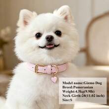 Lightweight PU Litchi Grain Soft Leather Customized Dog & Cat Collar, Sweet & Cute, Engraved Nameplate - Multicolor - View 8