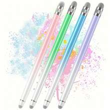 2 buah/1 buah Pena Stylus Macaron Warna-warni, Pena Kapasitif Universal Multi-Fungsi Ujung Ganda, Cocok untuk Tablet, Kompatibel dengan Tablet Apple dan Android, Mudah Dioperasikan, Pena Stylus Layar Sentuh yang Lentur - MultiWarna - View 6