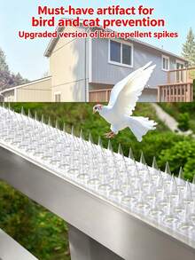 High-Quality Transparent Plastic Outdoor Bird & Cat Deterrent Spikes, With Extended Protective Spikes, Suitable For Indoor And Outdoor Environments, Effectively Prevent Pigeons, Squirrels And Cats Nuisance, Durable Cat Deterrent Spikes - Multiple Styles - View 6