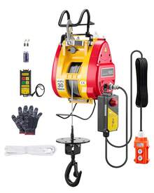 2-In-1 Portable Electric Winch, 1100 Lbs, With Wired Or Wireless Remote Control - 1100 Lbs - View 8