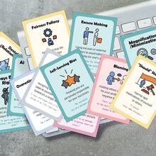 50 Cognitive Distortion Flashcards, Cognitive Bias Flashcards, Including Thinking Errors, Logical Fallacies And Psychological Traps, For Mental Health Awareness, Therapy And Mindfulness Practice - A - View 5