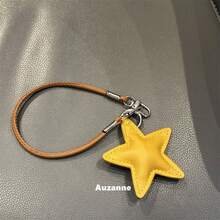 1件小眾星星款PU皮革腕帶 短款適用於包包、車鑰匙、耳機殼、吊飾、配件、PU皮革繩、手機鍊 - 彩色 - 查看 7