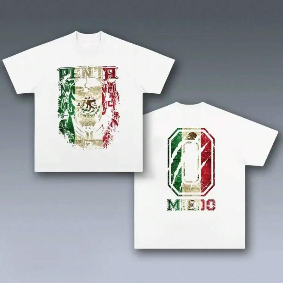 Men's T-Shirt With Classic Video Game Character Design, Casual And Modern Style, Perfect For Gamers. - 鏽棕色 - 查看 1