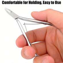 2pcs/Set Nail Cuticle Pusher/Cuticle Nipper, Dual-Head Stainless Steel Cuticle Cleaning Tool, Suitable For Removing Nail Polish Gel, Manicure And Pedicure Tools, Suitable For Fingernails And Toenails - Professional Durable Type - A - View 7