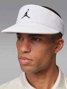 Jordan 中性 U J DF ACE VISOR U CB 高爾夫遮陽帽 IM4516-100 - 黑與白 - 查看 1