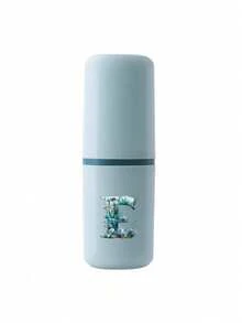 Cartoon Ocean Letter Series Toothbrush Holder Case Bathroom Accessories Outdoor Travel Toothbrush Toothpaste Storage Box Letter Series Printed Dust-Proof Storage Box Travel Essential Back To School Supplies Vacation Camping Essential Vacation Mini Summer, Back To School Season, School Opening Gift, Travel Essential, Travel Must-Have - Multicolor - View 14