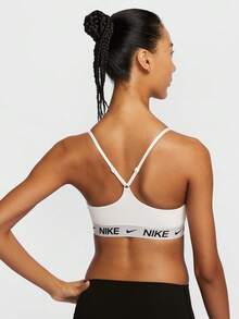 Nike 女款 AS W NK DF INDY LGT SPT BRA 運動內衣-LFD1063-101 - 白色 - 查看 3