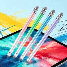 2 buah/1 buah Pena Stylus Macaron Warna-warni, Pena Kapasitif Universal Multi-Fungsi Ujung Ganda, Cocok untuk Tablet, Kompatibel dengan Tablet Apple dan Android, Mudah Dioperasikan, Pena Stylus Layar Sentuh yang Lentur - MultiWarna - View 8