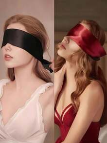 1pc Satin Masquerade Eye Mask, Eye Decoration, Cosplay Stage Performance Costume Prop - Eye Mask - View 3