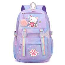 Cute Flower Pattern Backpack Large Capacity Fashion School Bag Travel Double Shoulder Bag,Back To School Supplies Essentials - Multicolor - View 8