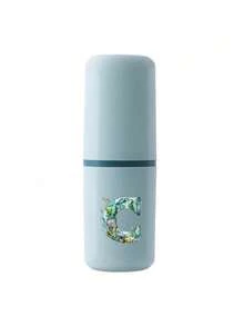 Cartoon Ocean Letter Series Toothbrush Holder Case Bathroom Accessories Outdoor Travel Toothbrush Toothpaste Storage Box Letter Series Printed Dust-Proof Storage Box Travel Essential Back To School Supplies Vacation Camping Essential Vacation Mini Summer, Back To School Season, School Opening Gift, Travel Essential, Travel Must-Have - Multicolor - View 17