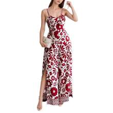 Elegant European And American Women's Clothing With Twisted Floral Print, Jumpsuit With Suspenders And Long Pants. - 藏青色 - 查看 5