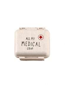 Mini 6-Compartment Portable Pill Box, Medicine Storage Box, Travel Pill Box, Printed With "My Pill Box" And Pill Pattern, 6-Compartment Small Pill Box, Sealed Pill Packaging Storage Box, 6-Day Weekly Pill Storage Box, Travel Essential Pill Box, Daily Vitamin Pill Box, Pocket Pill Box Storage Box, Exquisite Storage Box, Home Essential, Travel Essential - Multicolor - View 15