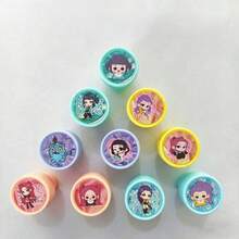 10pcs K-POP Girl Group Collectible Self-Inking Stamp Set, Cute Chibi Character Decorative Stamps, Suitable For Room Decor, Home Decor, Multi-Functional Craft Stamps, Decorative Wall Stickers, Applicable For Halloween, Christmas, Back To School, Autumn Decor, Scrapbooking, Planner Decoration, DIY Projects And Card Making, Premium Stationery Gift Box, Gift For K-POP Fans And Boyfriend, Great Gift For Craft Enthusiasts - Multicolor - View 11