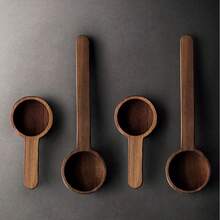 1PC Wooden Scoops For Canisters, Coffee Scoop,Korean Style Wooden Coffee Ground Spoon, Measuring For Ground Beans Or Tea, Soup Cooking Mixing Stirrer Kitchen Tools Utensils - Multicolor - View 7