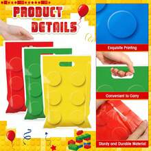12/20/40 Pieces, Building Block Party Gift Bags, Four-Color Block Design, Suitable For Cartoon Block-Themed Party Bags, Birthday Party Gift Bags, And Holiday Celebration Party Gift Packaging - View 3