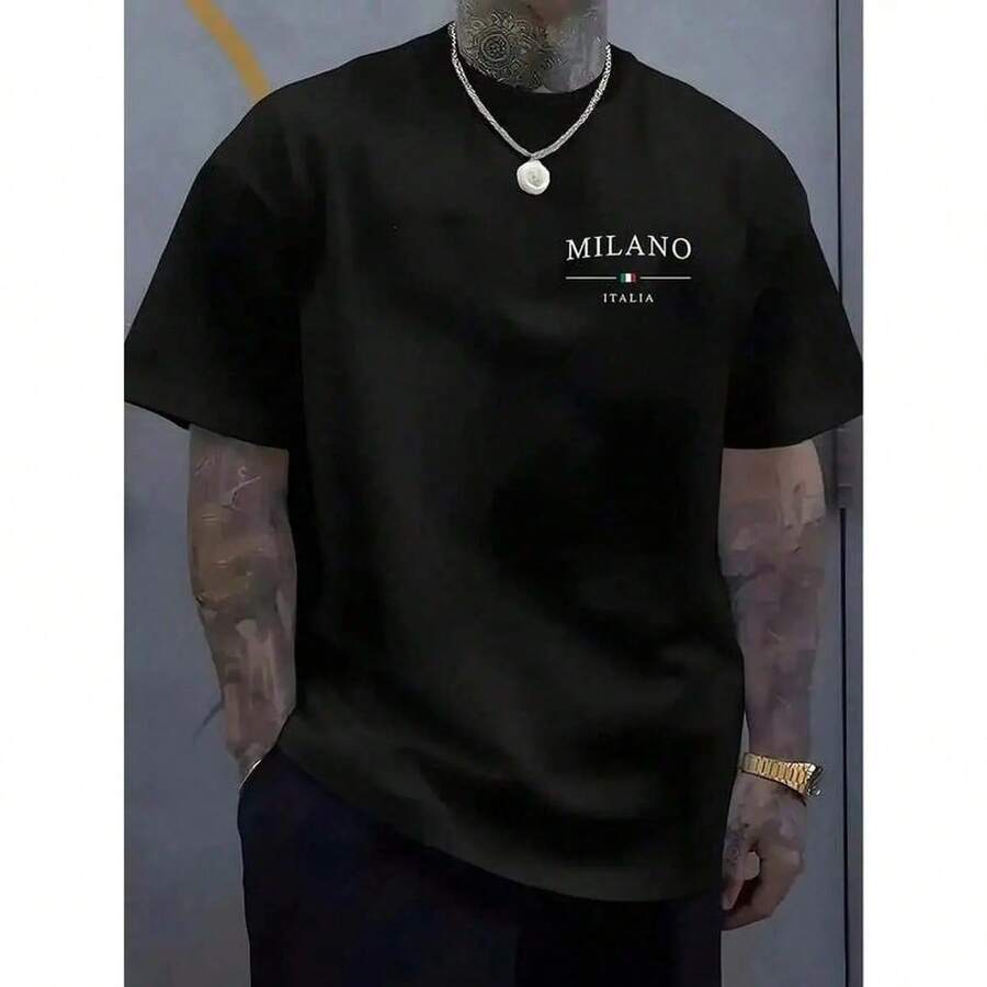 de cuello redondo, informal, talla grande 5XL, tela de punto ligera de 180 g/m², lavable a máquina, para primavera/verano/otoño, Día de San Valentín, Día del Padre, Día de Acción de Gracias. - Blanco - Ver 1