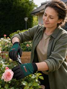 bosch Unisex Work Gloves - Flexible Breathable Multi-Function Mechanical Gloves With Reinforced Padding, Adjustable Wrist Strap, And Reliable, Suitable For Technicians, Maintenance, Yard Work, Gardening And Outdoor Use - Multicolor - View 5