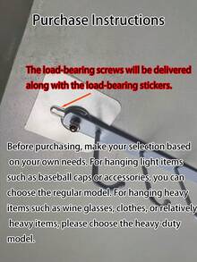 2pcs Wall-Mounted Hat Storage Rack With 6 Heavy-Duty Iron Hooks, Portable Door-Back Hat Holder, Universal For Baseball Caps, Golf Hats And Various Sizes, Multi-Purpose Space-Saving, Suitable For Closet, Entryway, Bedroom, Dorm, Wardrobe, Cabinet, Living Room - Multicolor - View 4