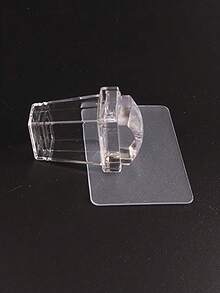New Erasable Square Silicone Nail Stamp: High Transparency, Multi-Function Steel Plate Nail Stamp - Professional Nail Art Tool, Suitable For Nail Salons And Home Use, Easy For Beginners - Clear - View 8