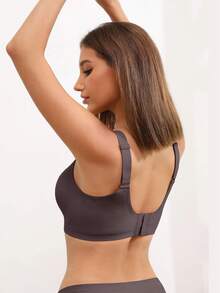 MINTREUS Women's Bras, Wireless Push-Up Support Bras, Wire-Free Comfort, Full Coverage, Seamless - 灰色 - 查看 3