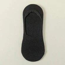 1/5 Pairs Men's Summer Invisible Socks Silicone Non-Slip No-Show Boat Socks Casual Breathable Solid Thin Low Cut Socks (Without Cardboard) - Multicolor - View 11
