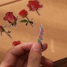 40pcs/Pack Vintage Realistic Botanical Floral PET Waterproof Stickers, Vintage Plant Flower Self-Adhesive Stickers, Suitable For Planner, Scrapbook, Water Cup DIY Decoration, Aesthetic Handmade Stationery Supplies, Suitable For Planner, Laptop Art Projects - 40Pcs - View 5