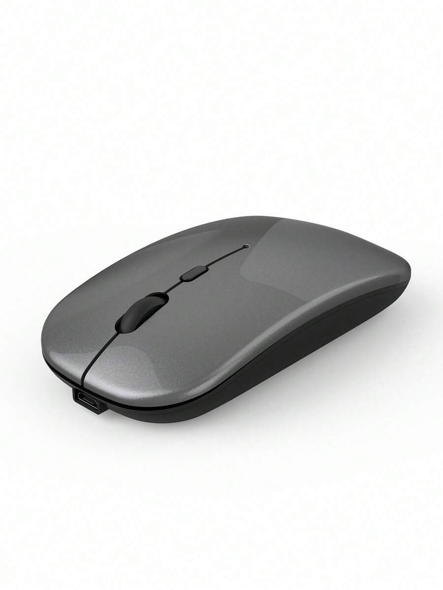Upgrade Your Computer Experience With A Rechargeable Wireless Mouse - 2.4GHz Silent Optical Mouse, Suitable For Laptops - Dark Grey - View 1