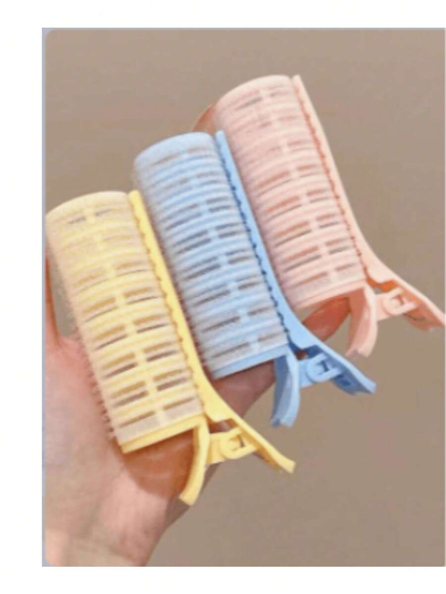 Curling Iron With Sponge Clip, Suitable For Root Curling And Hair Rods, Women's Hair Accessories, Curling Wand, Curling Brush, Curling Tube, Curling Products, Curling Tools, Hair Styling Tube, Curling Iron, Random Color Shipment - Multicolor - View 1