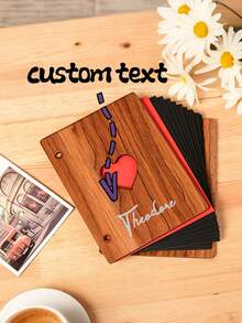 1pc Custom 6-Inch Photo Album, Hardcover Design, Vintage Handmade Album, Youth Keepsake Book, Graduation Photo Album, Suitable For Scrapbooking And Photo Collection At Weddings, Birthday Parties, And Other Occasions - Multicolor - View 1