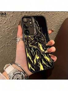 Cases For S20, S21, S22, S23, S24, S25 With A Fiery Wolf Illustration Design - Dirt-Resistant, Stylish And Modern Mobile Accessories, Gadget Cases, Artistic Smartphone Cases, Elegant Mobile Phone Cases, Dirt-Resistant Covers, High-Quality Materials, A-Series Smartphone Cases, S-Series Cases, Home Technology, Gadget Protectors - 多色1 - 查看 1