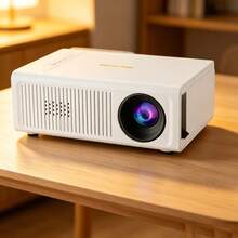 Mini Portable Home Projector With Built-In Speaker And Remote Control, Compatible With IOS, Android, Windows/PS/4, USB Direct Connection For Bedroom HD Movie Watching, Gaming And Home Theater - White - View 5