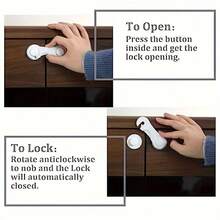 1/5/10pcs Self-Adhesive Sliding Door Limit Lock Buckle, No-Drill Cabinet Stopper, Gap Control Home Storage, No-Drill Adhesive Door Stopper, Suitable For Cabinets And Balcony Sliding Panels, Halloween Home Decor, Autumn Decor, School Supplies, Christmas, Autumn - Multicolor - View 4