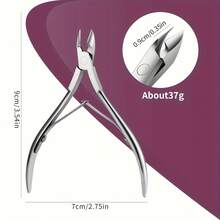 2pcs/Set Nail Cuticle Pusher/Cuticle Nipper, Dual-Head Stainless Steel Cuticle Cleaning Tool, Suitable For Removing Nail Polish Gel, Manicure And Pedicure Tools, Suitable For Fingernails And Toenails - Professional Durable Type - A - View 5
